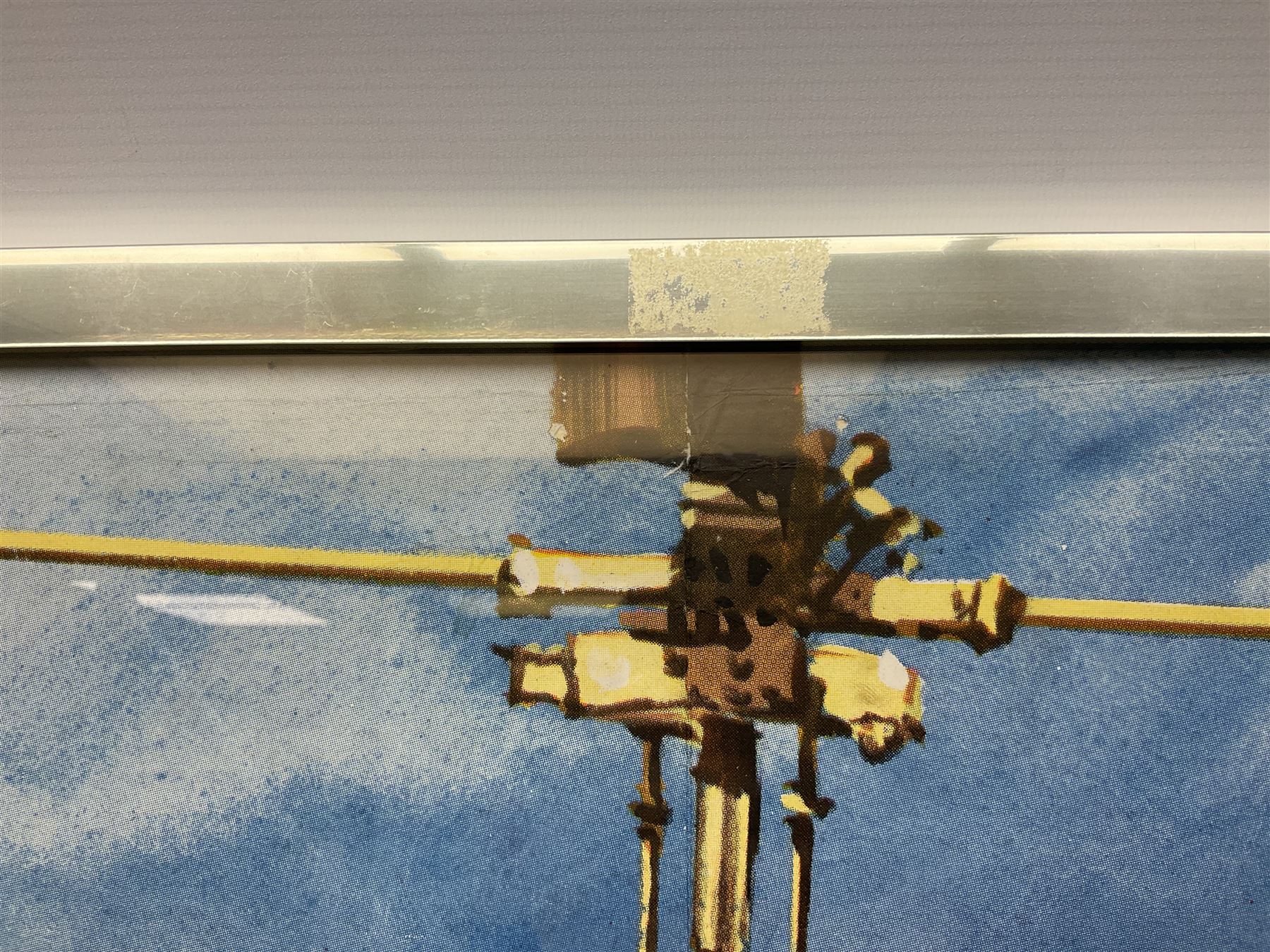 Helicopter Spies - Man from Uncle poster, framed and glazed, overall H79cm L104cm