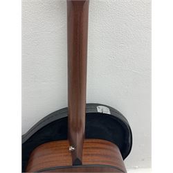 2008 Taylor Model 114 acoustic guitar with mahogany back and ribs and spruce top, serial no.20080825837, L104.5cm; in Taylor hard carrying case with paperwork