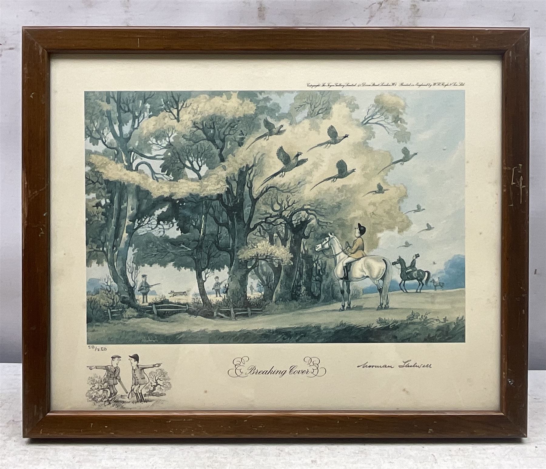 Norman Thelwell (British 1923-2004): The Hunt, set of six satirical limited edition prints each signed and numbered in pencil 28cm x 36cm (6)