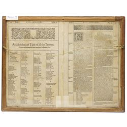 John Speed (British 1552-1629): 'Rutlandshire', 17th century engraved map with hand-colouring with inset plans of Oukham (Oakham) and Stanford and numerous armorials, English text verso pub. c.1627-1632, 40cm x 52cm