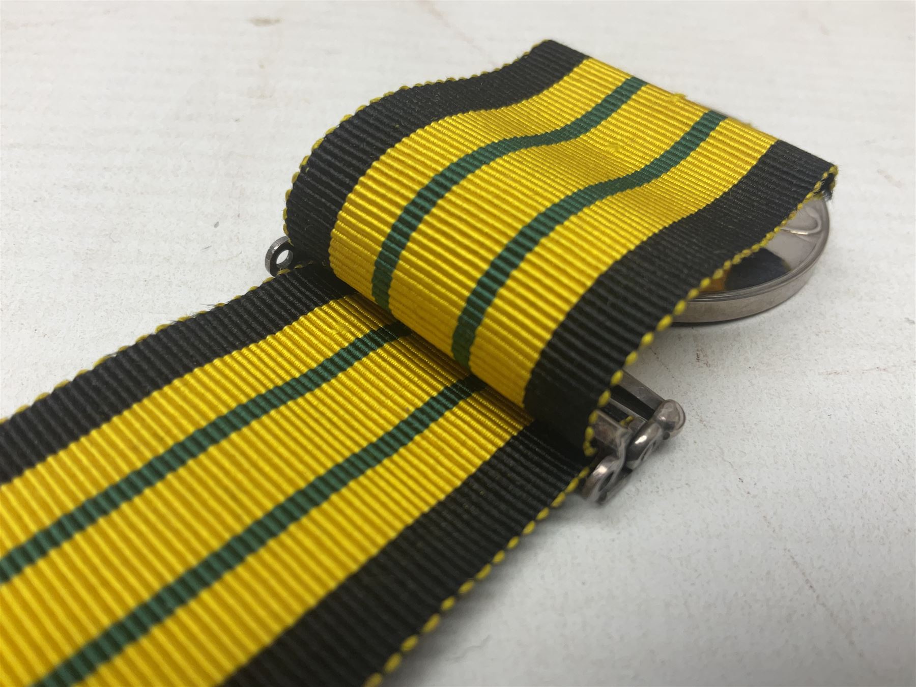 ERII Africa General Service Medal with Kenya clasp awarded to 22794613 Cpl. T. Leech R.A.M.C.; with ribbon
