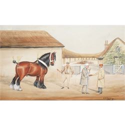 Henry William Standing (British 1894–1931): The Deal is Done, watercolour signed and dated...