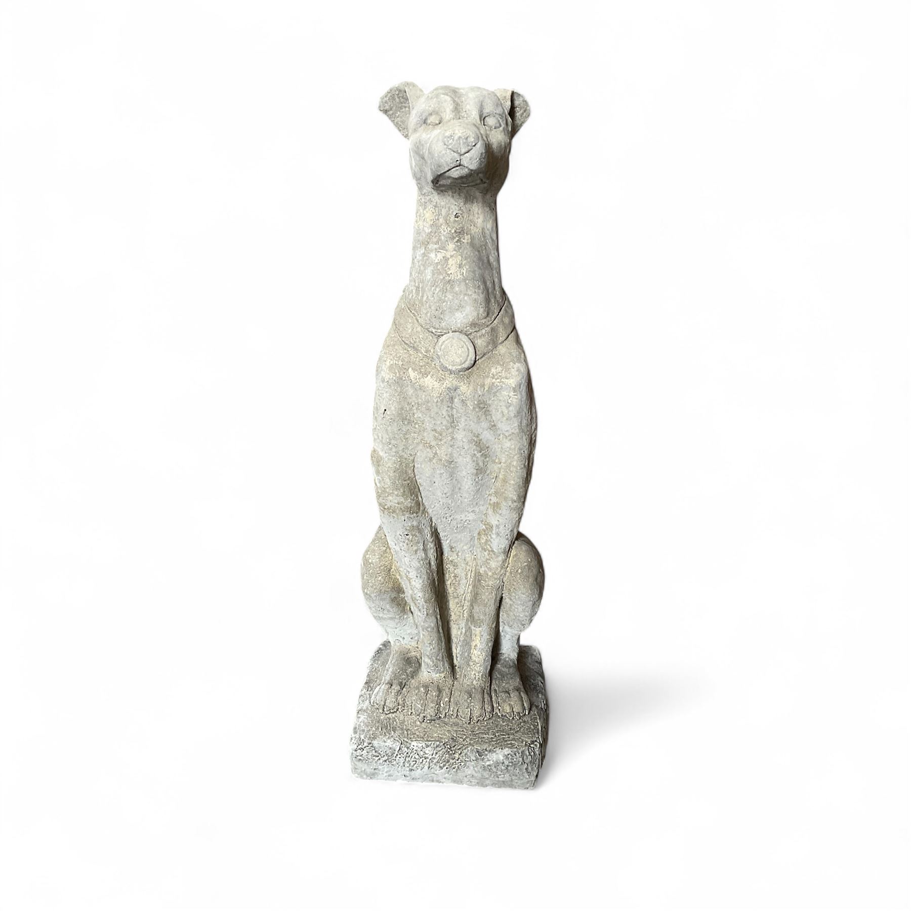 Cast stone Italian hound 