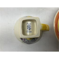 Moorland Staffordshire Chelsea Works Burslem Crocus Pattern teacup and saucer