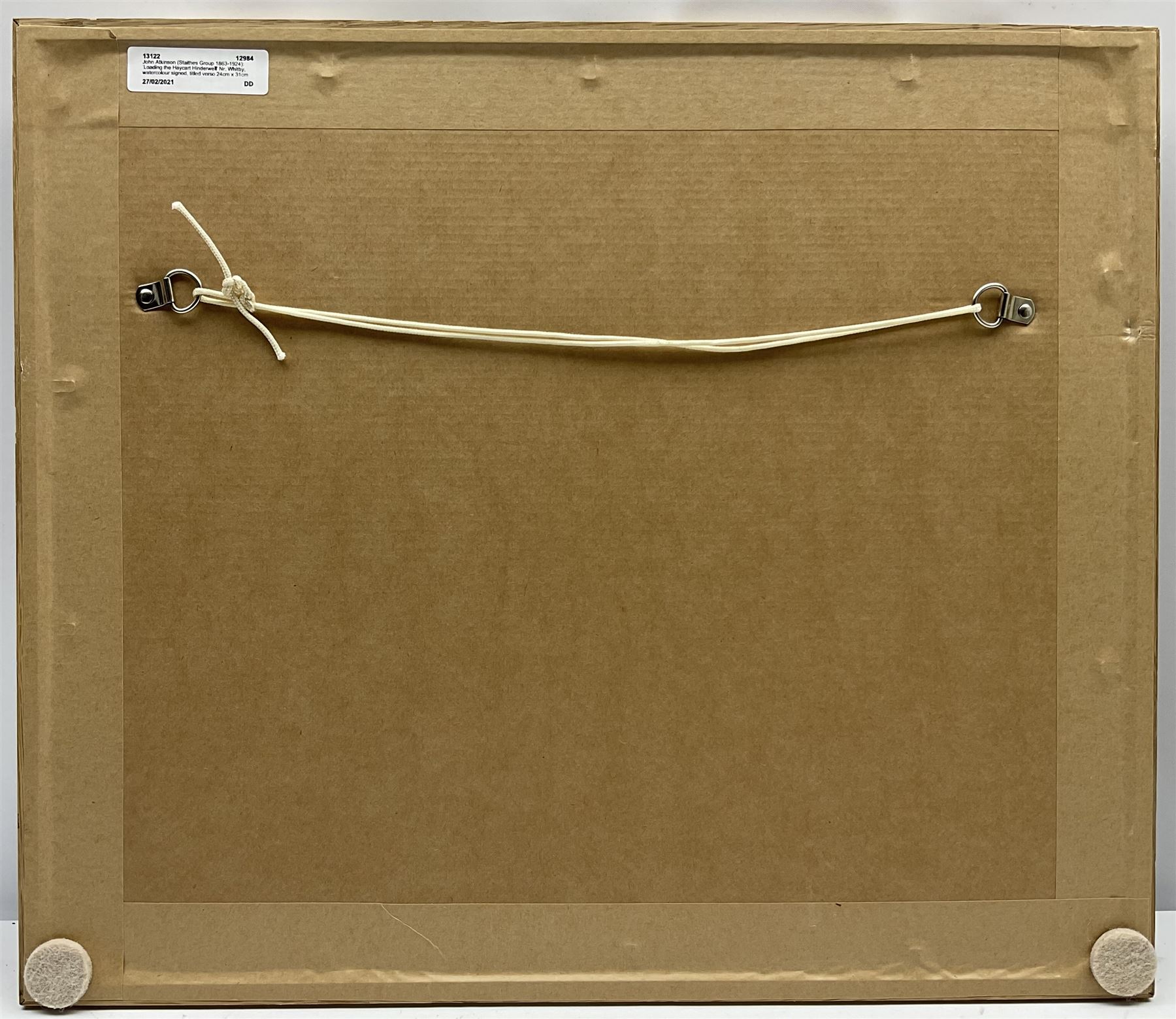 John Atkinson (Staithes Group 1863-1924): 'Loading the Haycart Hinderwell' Nr. Whitby, watercolour signed, titled verso 24cm x 31cm