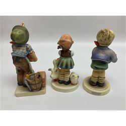 Twenty five Hummel figures by Goebel, to include Tuning up, Blessed Event, Book Worm, The Little Architect etc 