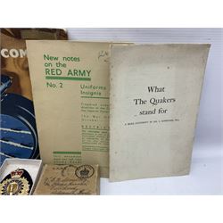 Japanese Order of the Sacred Treasure Medal (Zaihosho) in lacquered box; Norwegian Grunnlovsdag 1945 Medal with National Flag ribbon; three school attendance medals; four Royalty commemorative medals including both Victoria jubilees; quantity of medal ribbons and medal bars; medal issue boxes; badges; booklets etc