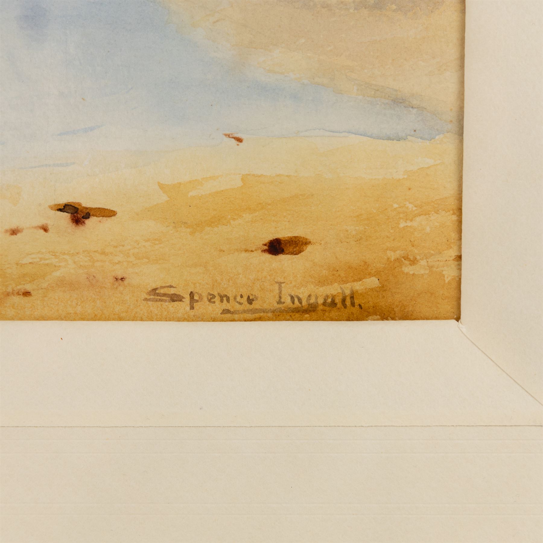 John Spence Ingall (Staithes Group 1850-1936): 'Devon Chalk', watercolour signed, titled verso 22cm x 31.5cm 
Provenance: exh. Frost & Reed, July 1949, label verso