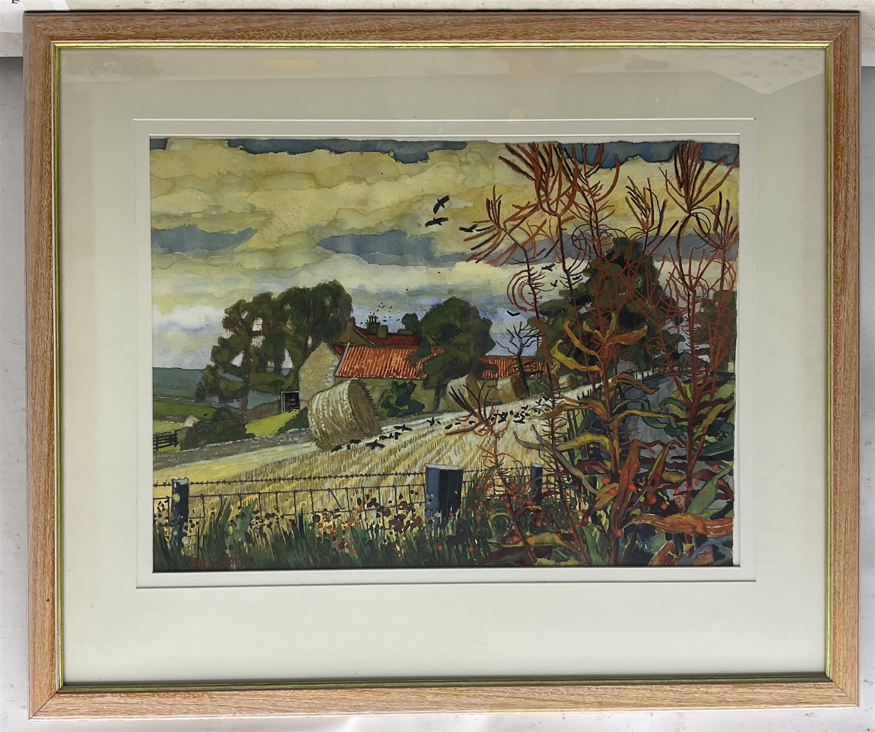 John Carter (Northern British 1931-2007): 'Church House Farm', watercolour, signed titled and dated '92 verso 47cm x 63cm 