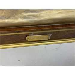 Royal Worcester 'Washington' model by Bernard Winskill, limited edition 148/750, on wooden plinth with title plaque, framed certificate and box