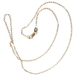 Gold rope twist necklace and one other gold chain, both 9ct