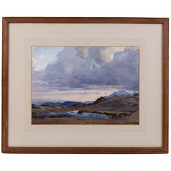 William Heaton Cooper RI (British 1903-1995): A Lakeland Tarn, possibly the Isle of Skye, watercolour signed 28cm x 38cm