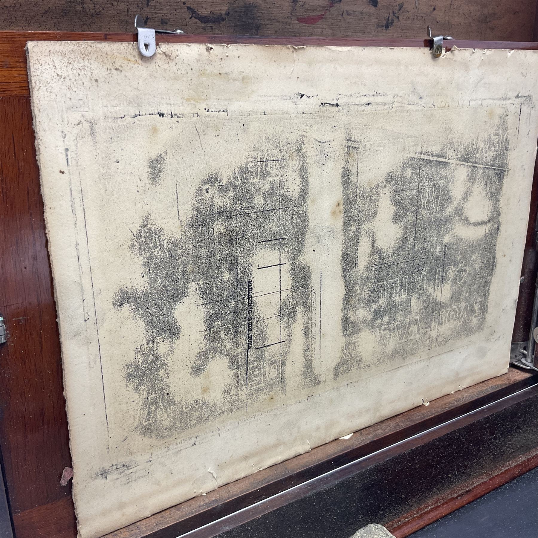 Underwood standard duplicator, in original wooden box, with gilt lettering to cover