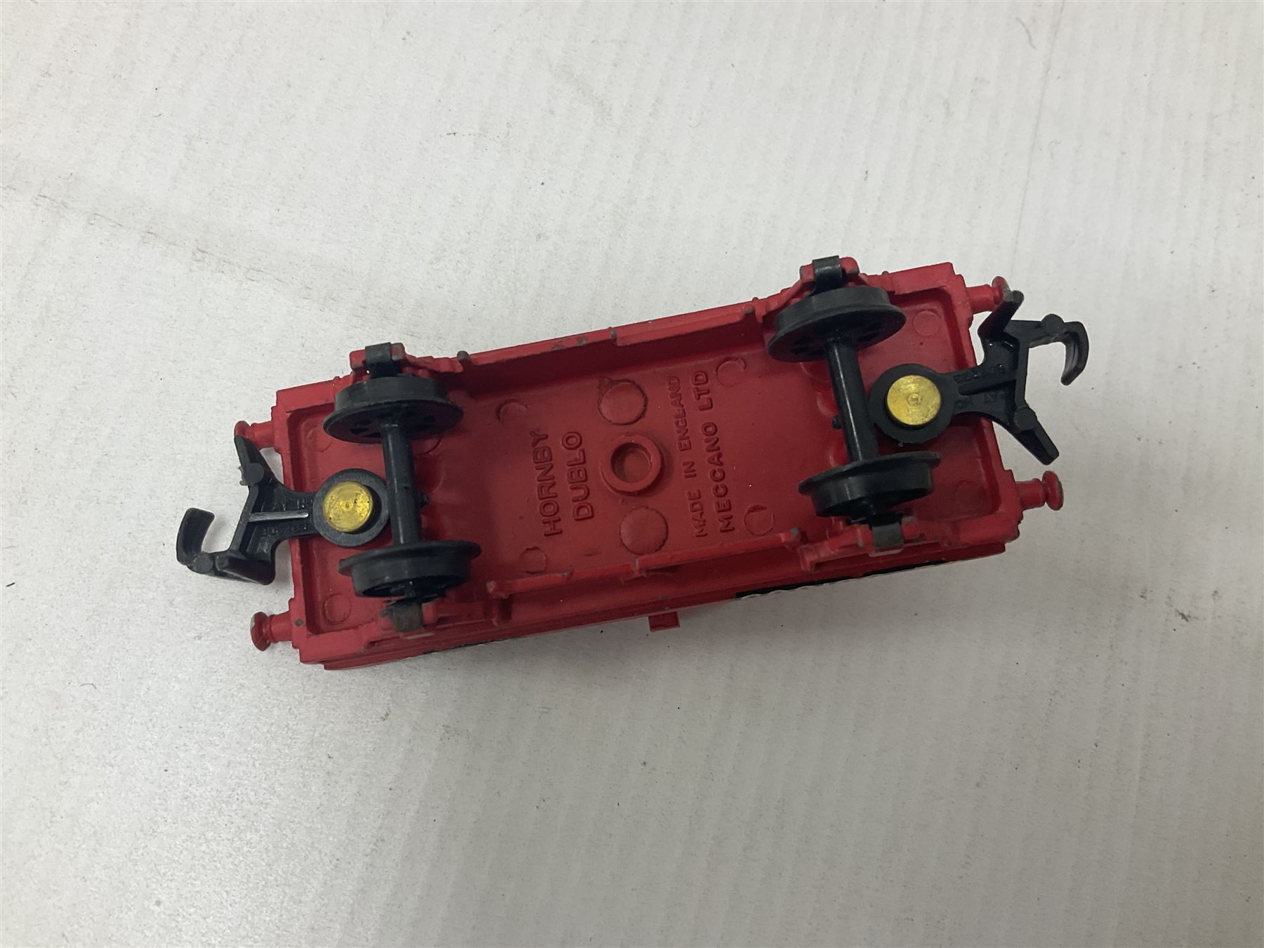 Hornby Dublo - 4620 Breakdown Crane; TPO Mail Van Set; D1 Level Crossing; Pullman cars and goods vans; with a large quantity of track to include straight and curved track, switch points and buffer stops; boxed and loose