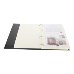 Westminster 'Kings & Queens of Britain Coronation Collection', set of twenty-two coin covers featuring reproductions of notable British coins, housed in two ring binder folders