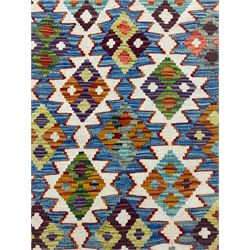 Chobi Kilim geometric design rug