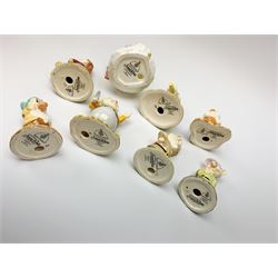 Royal Doulton Snow White and the Seven Dwarfs figurines, each with box. (8). 