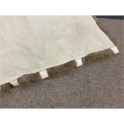 Alpaca rug/wall hanging depicting a gorilla on a cream background 