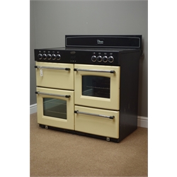  Belling 'Classic 100E' electric rang cooker in cream, W100cm  