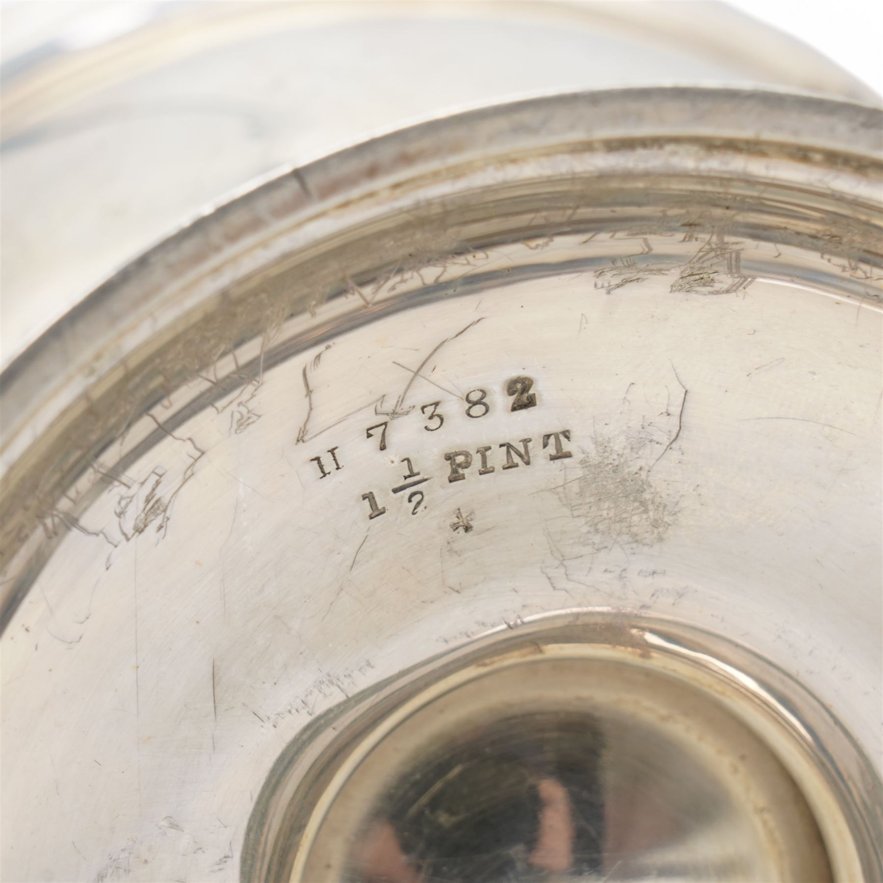 'The Albert Naylor Memorial Trophy' - A two handled silver cup with scroll handles and circular foot H19cm Sheffield 1927 Maker James Deakin & Sons 
