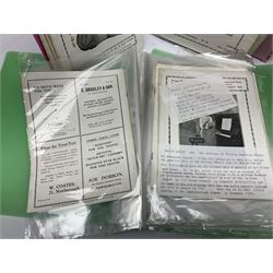 Framed document relating to Henry Ponsonby, together with a large collection of programmes 'From Scarborough's Leading Picture House' 