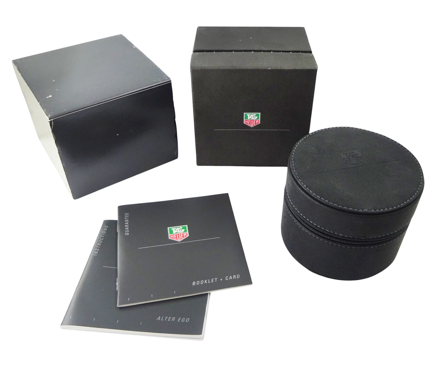 Tag Heuer Alter Ego ladies stainless steel quartz wristwatch, Ref. WP1312, blue mother of pearl dial, boxed