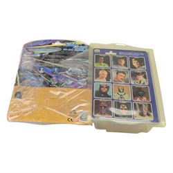 Mego Star Trek Dr McCoy 3 3/4 inch figurine, carded in blister packaging, together with a Bandai Star Trek Next Generation Deanna Troi figure, cared in blister packaging signed by Deanna Troi actress Marina Sirtis