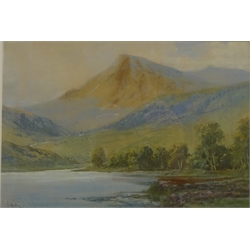  'Oxon', watercolour signed and dated 1863 by J. Richardson, Village River Landscape, 19th century watercolour signed J. Clifford, Barn, Nr. Nancledra, watercolour signed L.Rowe and two others max 17cm x 53cm (5)   