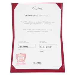 Cartier Trinity gold hoop earrings, each stud with 18ct rose, white and yellow gold intertwined rings, boxed with certificate 