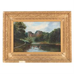 W G Tennie (19th/20th century): 'Sannox Glen Arran', oil on canvas laid on board signed and titled 34cm x 52cm; three other river landscape oils (4)