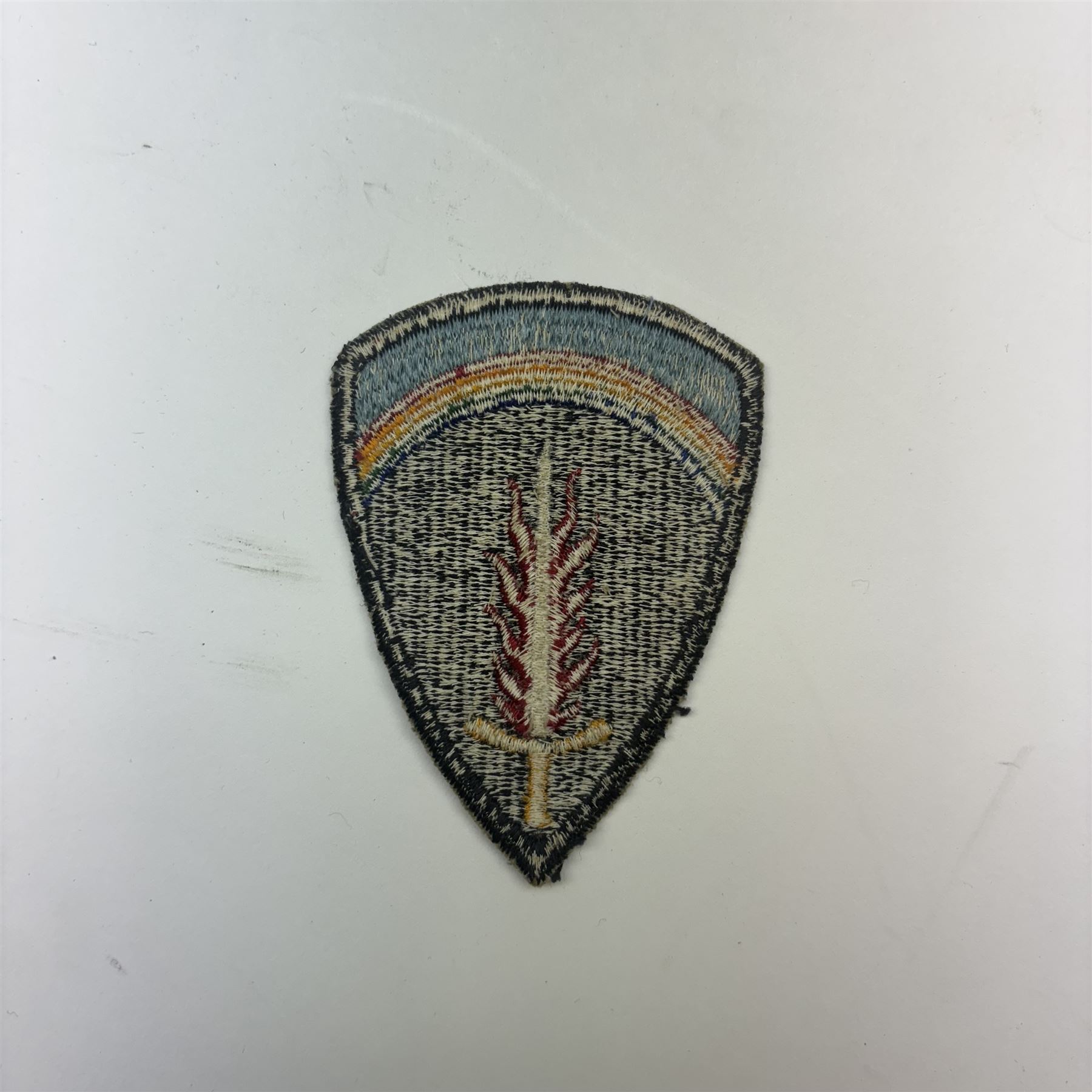 WWII Special Allied Airborne Reconnaissance Force (SAARF) Parachute Jump Wing, extremely rare example of the embroidered jump wing, belonging to Leslie Scott, together with his WWII medals comprising 1939-45 War Medal, Defence Medal, 1939-45 Star and African Star, Soldier's Service book, and discharge papers from Officer Cadet, the cause of Discharge 'for the purpose of being appointed to an emergency commission para 390 (XVII) K.R. 1940', along with photographs, and other ephemera

The SAARF was set up by the Supreme Headquarters Allied Expeditionary Force (SHAEF) in February 1945. The SAARF was made up of 120 French, 96 British, 30 Belgian and 18 Polish personnel, The unit was only involved in one Airborne drop before the unit was disbanded on 1st July 1945