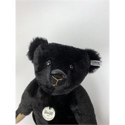 Steiff limited edition 'Mohair Teddy Bear 1907 replica' in black, No.2379/3000, H16