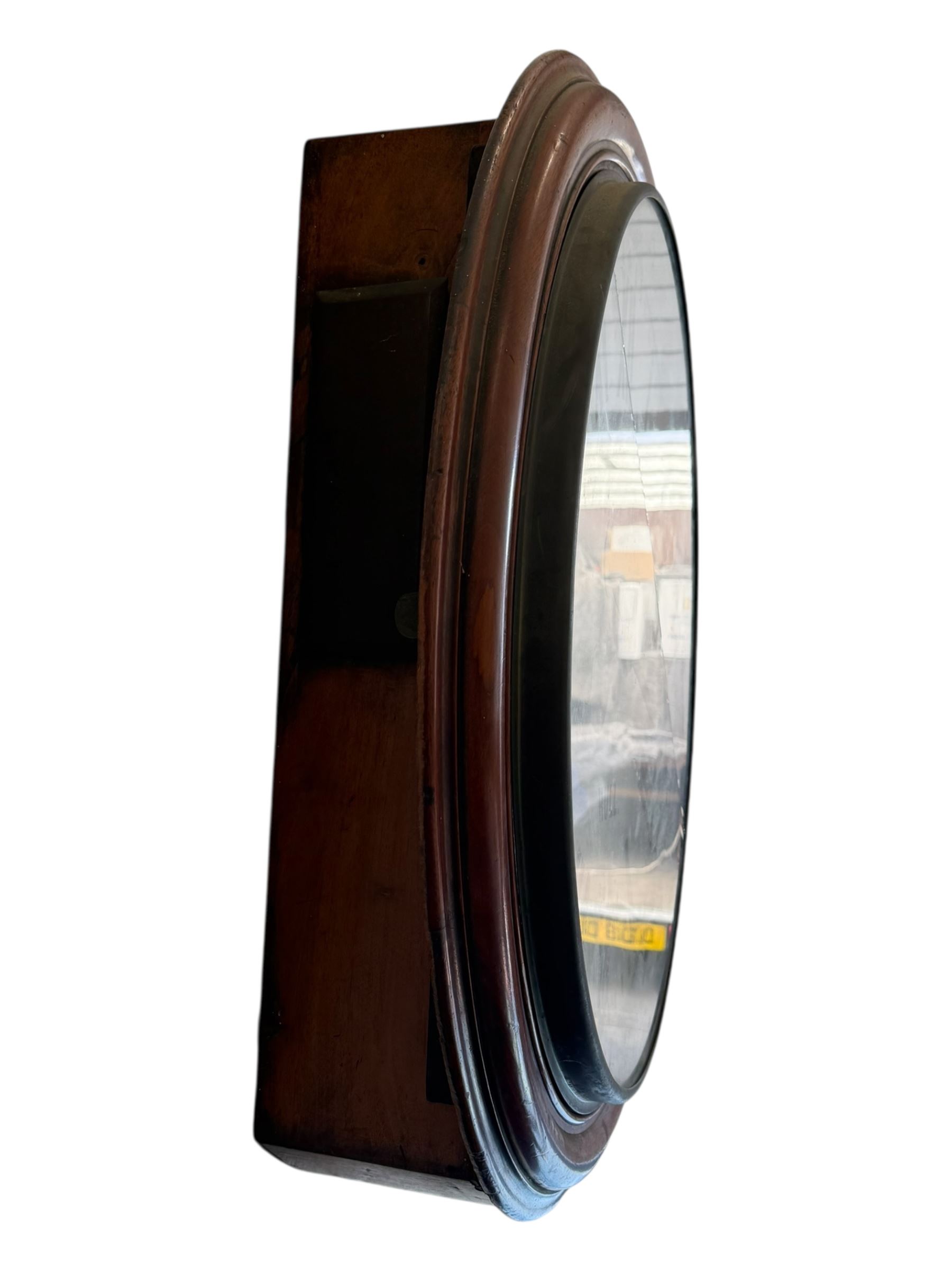 Andrew King of Hull - late 19th century mahogany cased 8-day fusee timepiece wall clock, with a 30