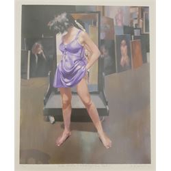Robert Oscar Lenkiewicz (British 1941-2002): 'Esther Rear View - St Anthony Theme - Project 18', limited edition colour print signed titled and numbered 118/275 in pencil 74cm x 62cm with full margins (unframed)