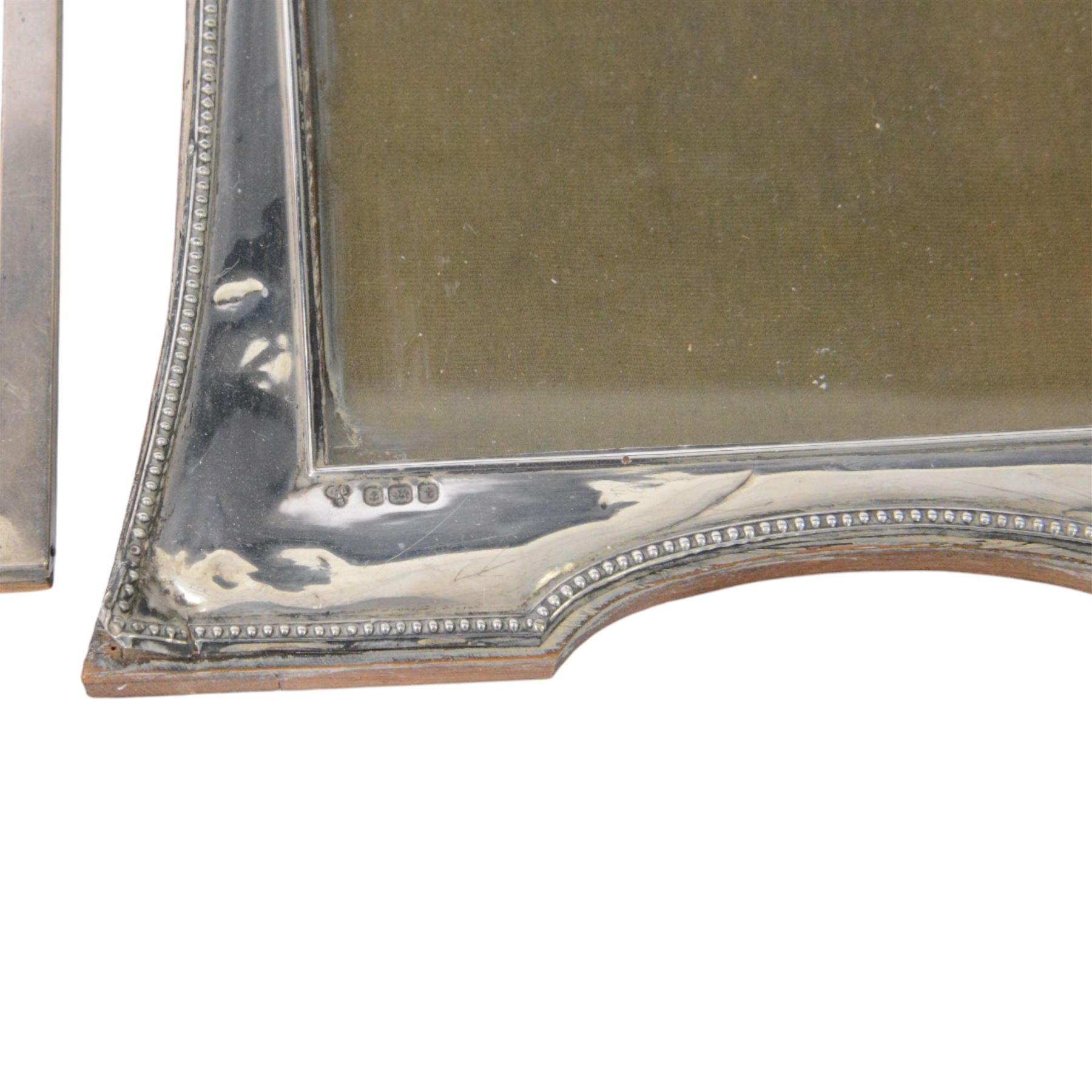 Seven silver mounted photograph frames, including pair of small rectangular examples, all hallmarked, tallest H