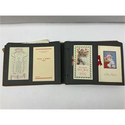 Local history - menus from the Pavilion Hotel, Scarborough, housed in two albums, 1930s and later 