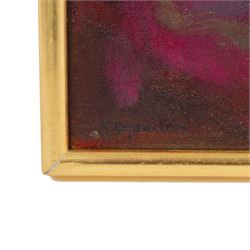 Kenneth Cozens (British 1920-2000): 'Genisis' and 'Red Planet', set of two oils on canvas signed and dated 1979, titled verso max 70cm x 91cm (2)