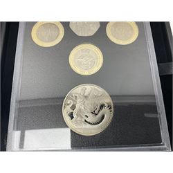 The Royal Mint United Kingdom 2018 proof coin set collector edition, cased with certificate