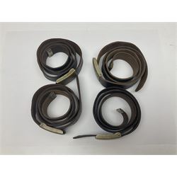 Four East German Youth Organisation belts with buckles (4)