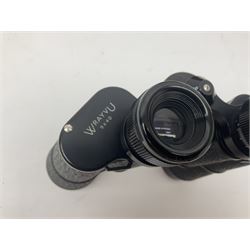 Optus Spotting scope 20-60x60, together with Wray London Wrayvu binoculars, Greenkat 10x50 binoculars and one other pair 