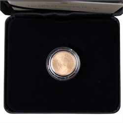 The Royal Mint United Kingdom 2023 'The Coronation of His Majesty King Charles III Celebration' gold brilliant uncirculated full sovereign coin, struck on the day, from an edition of 1250, cased and boxed with certificate