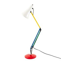 Anglepoise lamp in white, red, yellow and green, H74cm