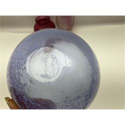 Collection of Caithness glass vases and dishes, to include mottled and swirl designs,  largest 20cm (23)