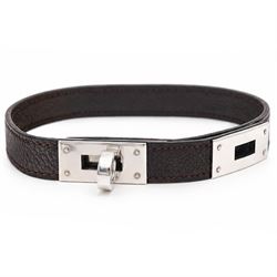  Hermès Kelly wrap leather bracelet, boxed 