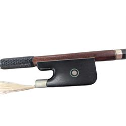 Early 19th century English cello by Samuel Gilkes of London, circa 1820, with two piece back and pine table finished in a golden brown varnish, certificate of authenticity from D.R Hill & Son, Buckinghamshire, numbered H494 in their records, in Hiscox hard case, with two horse hair cello bows, the first an English example stamped Ferranda Millars Liverpool, the second a German example stamped R. Paesold, both with ebonised mother of pearl/abalone frogs and ivory tip plates
This item has been registered for sale under Section 10 of the APHA Ivory Act