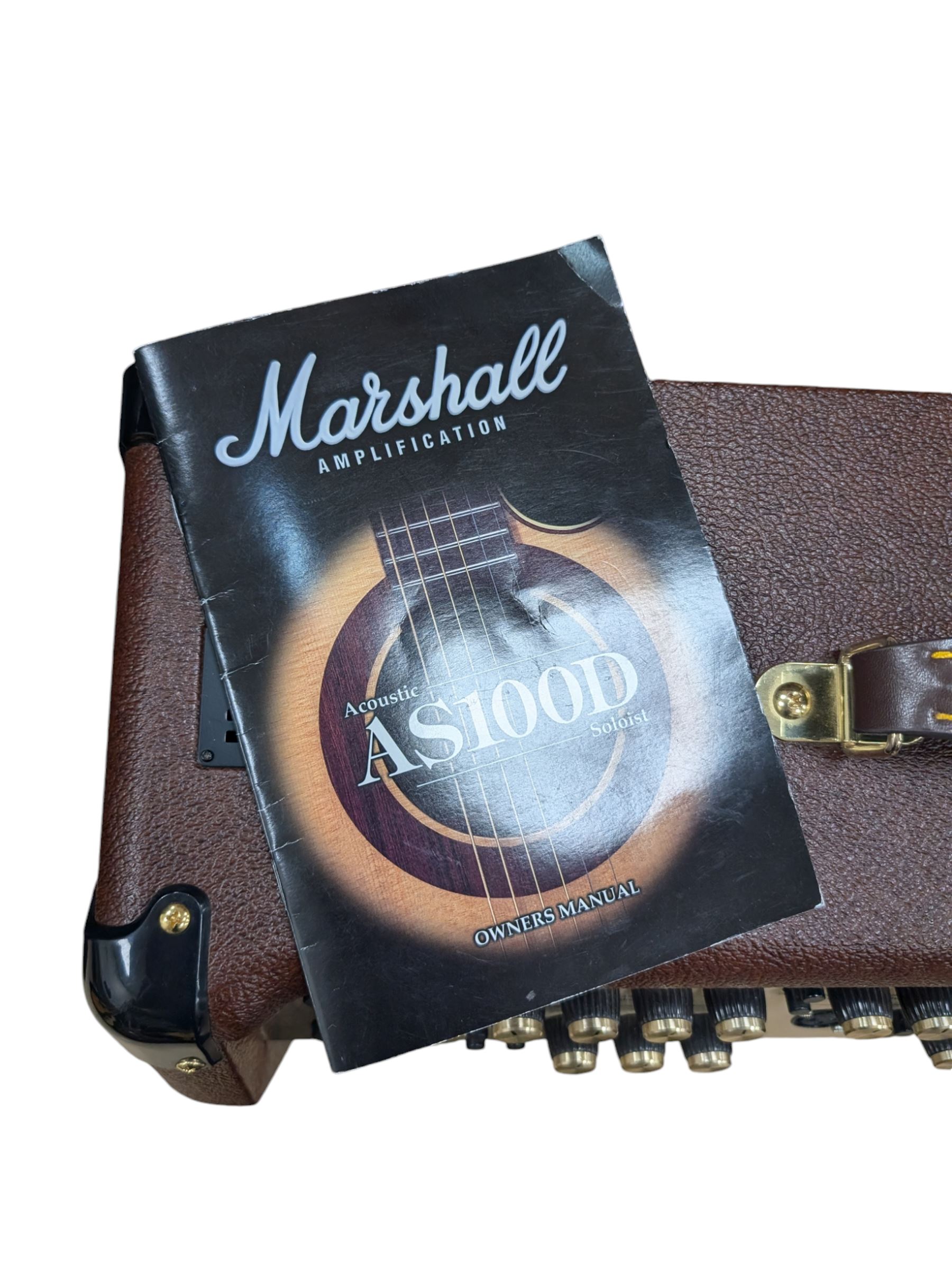 Marshall AS100D acoustic guitar amplifier, serial no. C-2016-13-1305-1, with instruction booklet, H52cm, W59cm
