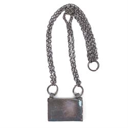 Omani silver Hirz pendant necklace