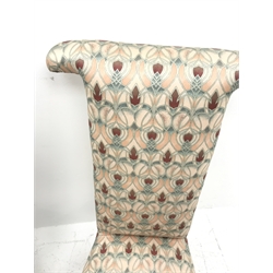 Two Victorian Prie-dieu upholstered chairs