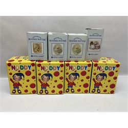 Twelve Royal Albert Beatrix Potter figures, including Mr Alderman Ptolemy, Peter Rabbit and This Pig Had None, etc, some boxed, together with four Royal Worcester Noddy figures, including Big Ears and PC Plod, boxed