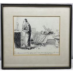 Ernest Howard Shepard OBE MC (British 1879-1976): 'Uncle John - what do you do in the morning when you feel too well?', pen and ink cartoon signed, titled in pencil 24cm x 28cm 
Provenance: private collection, purchased David Duggleby Ltd 4th December 2000 Lot 394